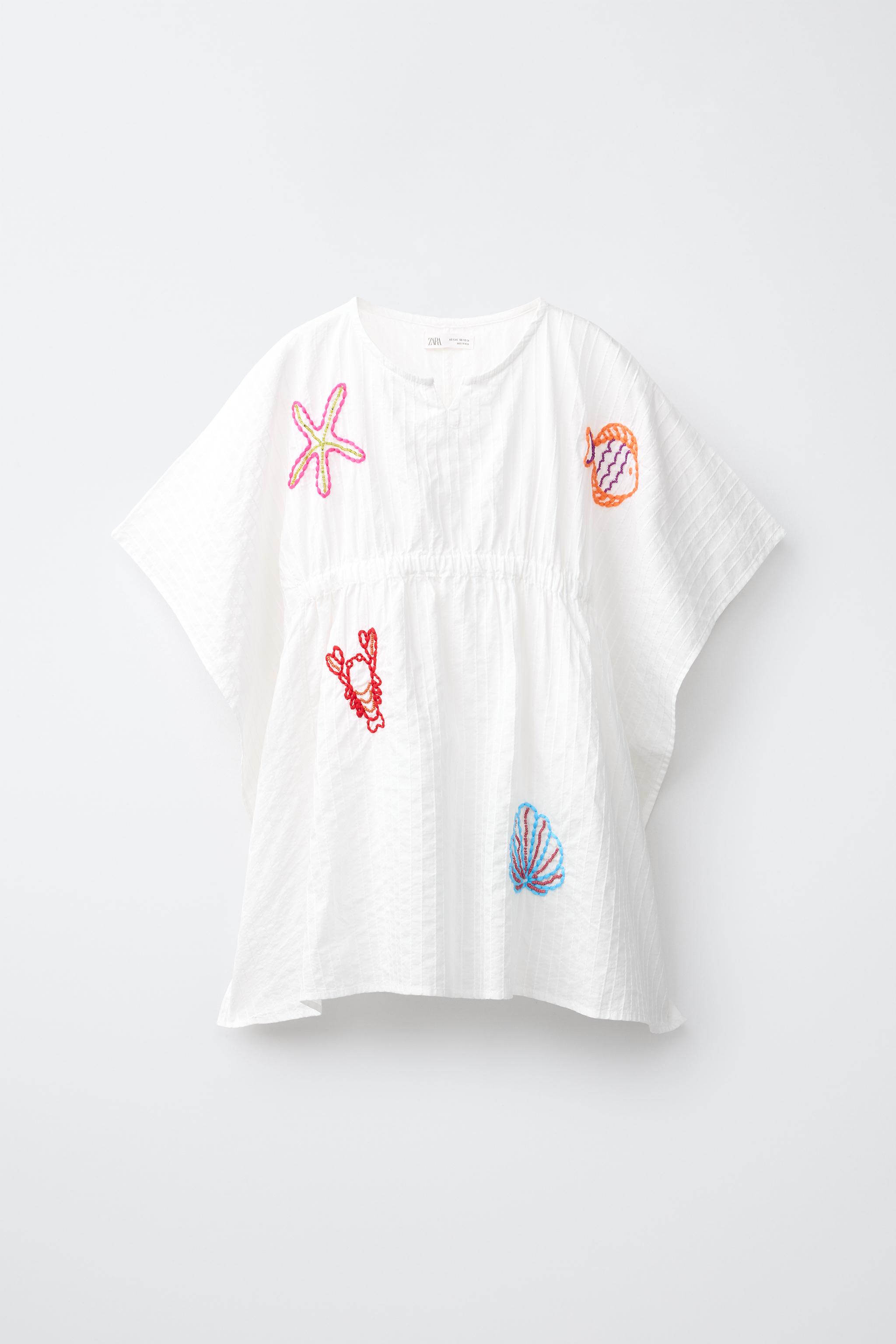EMBROIDERED SEA BEAD CAFTAN